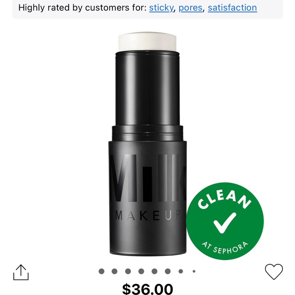 Milk Makeup Shine Control Stick - Black and Cream